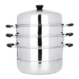 Мантоварка 28 см, нерж сталь, 3 яруса, арт. 822-107