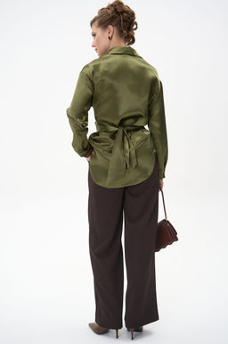 Рубашка Ямина (оливковый/уценка)