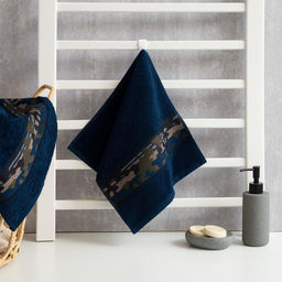 Полотенце махровое Love Life Милитари 30?60 см, цв. синий, 100% хлопок, 360 г/м?