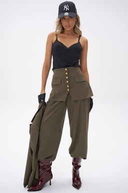 Костюм  тройка Мэдди (хаки)