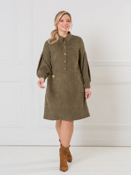 NOVITA Платье 1374 из эластичного микровельвета (Вискоза 55%)  фото 12