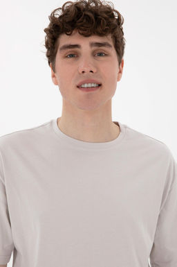 Erkek Bisiklet Yaka A__k Gri Ti__rt Sepette S_rpriz _ndirim - U.s. polo assn фото 2