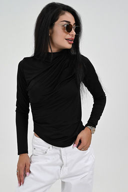 Лонгслив с драпировкой