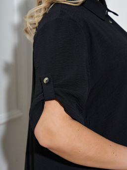 Платье 0258-1с глубокий черный - Dora фото 7