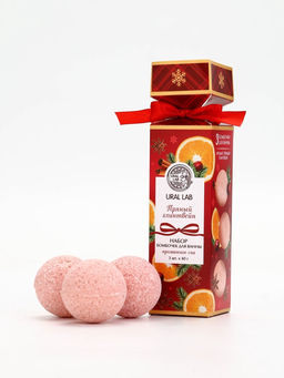Бомбочки для ванны с ароматом глинтвейна, 3×40 г, URAL LAB