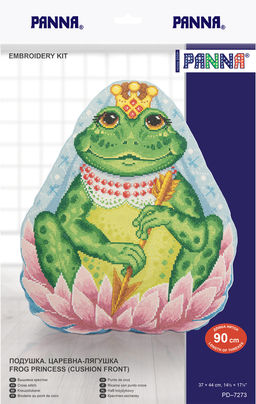 Набор для вышивания PANNA PD-7273 Подушка. Царевна-лягушка 37 х 44 см