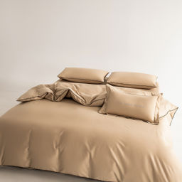 Комплект постельного белья Однотонный Сатин Элитный на резинке OCER005 180*200*30;160*200*30;140*200*30 Евро 4 Наволочки