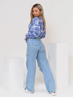 Туника женская, цвет голубой