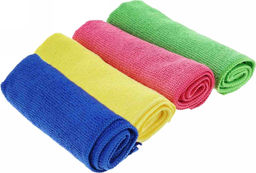 Салфетка из микрофибры 30*30см 220гр/м2 Ассорти (3шт)