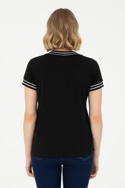 Женская черная футболка - U.s. polo assn фото 5