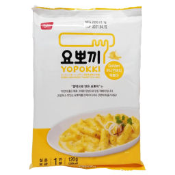 Рисовые палочки токпокки в сливочном соусе с золотистым луком Yopokki (1 порция) пауч, Корея, 120 г Акция