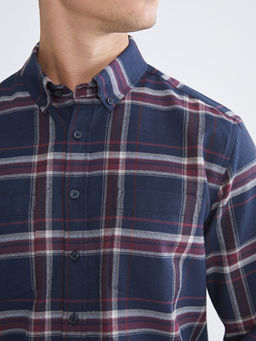 Regular Fit Uzun Kollu Ekose Gabardin Erkek G?mlek