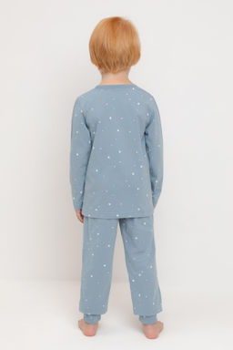 Crockid _ К 1637/пыльно-синий,звездочки пижама д/дет яс  фото 5