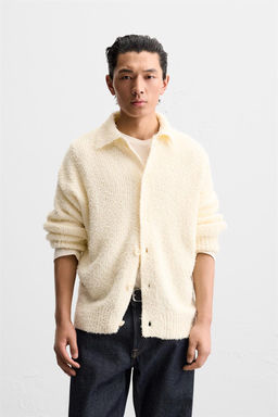 TEXTURED TERRY CARDIGAN - Zara фото 2