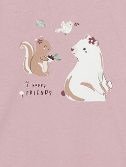 Bisiklet Yaka K?z ?ocuk Ti??rt - Waikiki фото 2