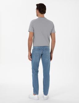 A__k Mavi Slim Fit Pamuk Kar___ml_ Jean Pantolon - Cacharel фото 4