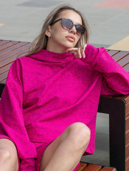 Распродажа Кофта женская К065-Т Фуксия-Черный от Спортсоло