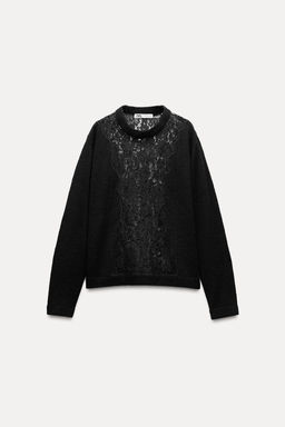 KNIT AND LACE SWEATER - Zara фото 6