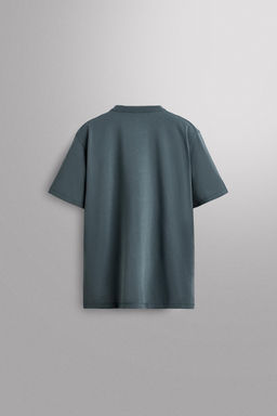 CAMISETA  ENTRENAMIENTO CONFORT / Azul / Acero