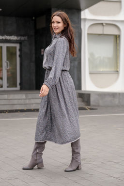 платье ХЛОПОК+ВИСКОЗА с кружевом - Новый лен фото 4