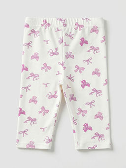 Fiyonk Desenli K?z ?ocuk Tayt