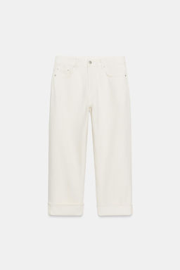 JEANS ZW COLLECTION BAGGY TIRO BAJO / Crudo - Zara фото 6