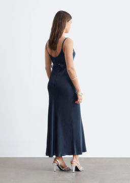 Vestido lencero midi con doble tirante - H&m фото 3