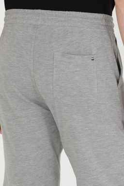Мужские серые меланжевые вязаные шорты - U.s. polo assn фото 8