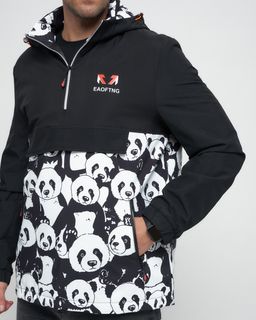 Куртка-анорак спортивная мужская белого цвета 88629Bl