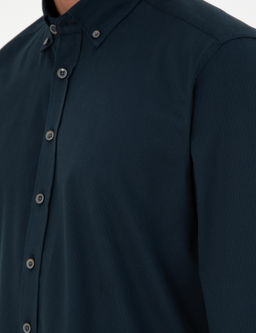 Рубашка Pierre Cardin Regular Fit дл рукав темно‑синяя