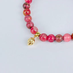 Браслет из Родонита с подвеской - Радуга самоцветов фото 2