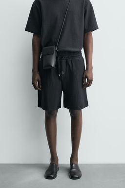 BERMUDA JOGGER ESTRUCTURA / Azul / Acero - Zara фото 2