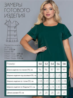 Платье П-2201/4 Цвет:зеленый - Леди агата фото 3
