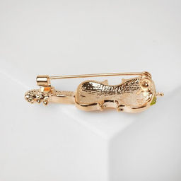 Брошь Скрипка, цвет чёрно-белый в золоте - Queen fair фото 2