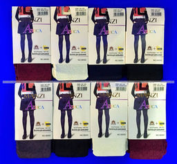 Цена за 5 шт. 5 ПАР - Dover (Алиса) колготки подростковые школьные с узором