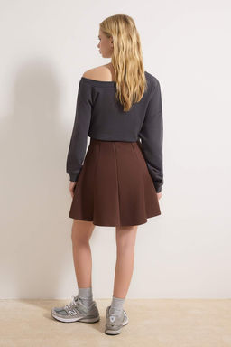 Koyu Kahverengi Etek TWOAW24ET00215