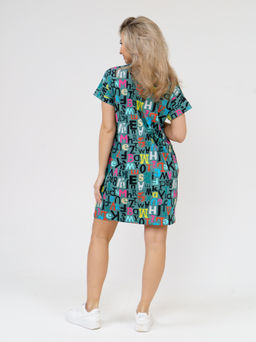 532 Туника "Буквы на хаки"