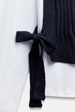 ZIP-UP GILET T-SHIRT - Zara фото 10