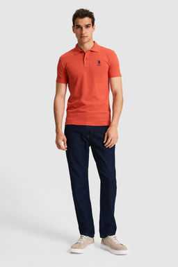 Erkek Slim Fit Polo Yaka Kiremit Basic Ti__rt - U.s. polo assn фото 4