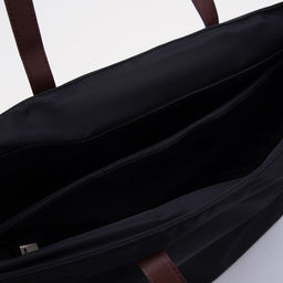 Сумка-шопер на молнии, цвет чёрный - Simaland фото 3