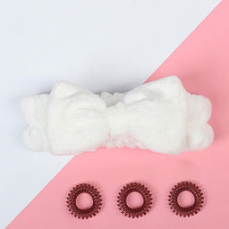 Подарочный набор For you, 14×14 см, резинки для волос, массажер гуаша, скребок, повязка, спонж для умывания