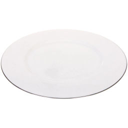 Тарелка фарфоровая "White magic Silver" 31см