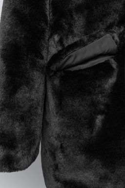LONG FAUX FUR COAT - Zara фото 6