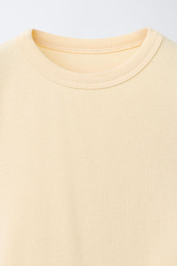 CAMISETA CON MODAL CUT OUT LAZOS / Amarillo - Zara фото 3