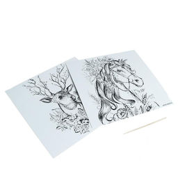 Набор гравюр «Грация», с металлическим эффектом «серебро», 2 шт., 19×19 см