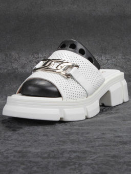 08-PEY148-1 WHITE Босоножки женские (натуральная кожа) - Фабричный китай фото 6