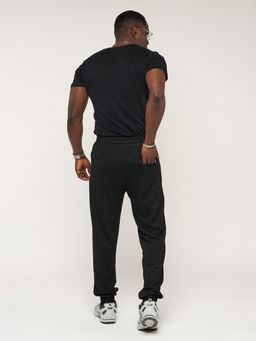 Брюки джоггеры спортивные большого размера мужские черного цвета 006Ch - FUYOUKAI фото 5