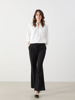 Beli Kemerli Dar Fit Kad?n Pantolon