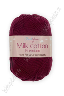 Пряжа Milk cotton Premium 50 гр (10 шт) SF-7847, бордовый