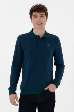 Erkek Koyu Ye_il Sweatshirt Sepette S_rpriz _ndirim